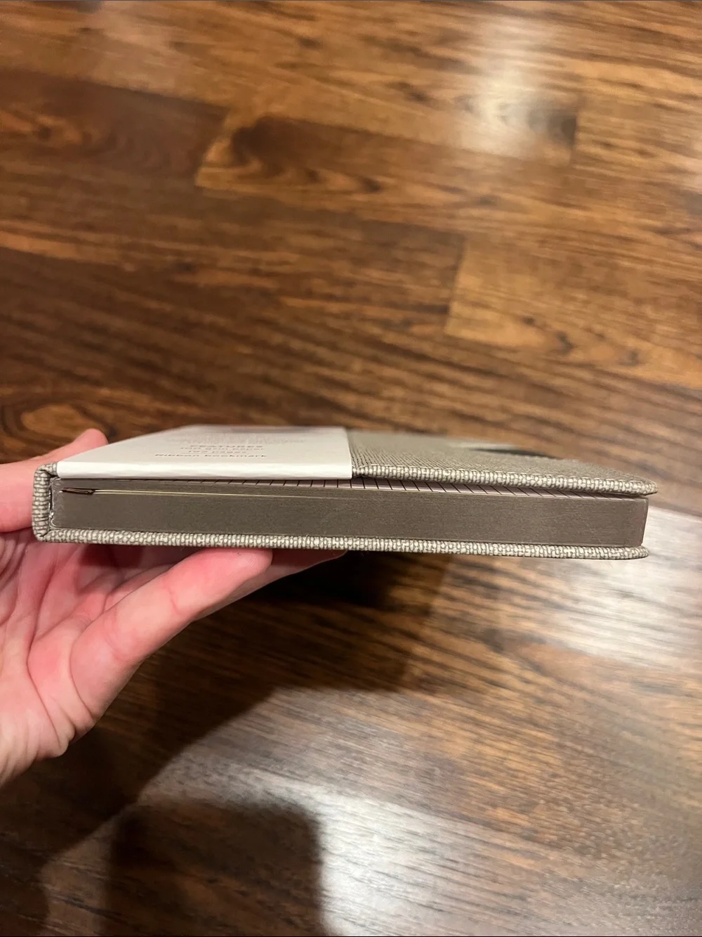 NWT Studio Dalton Phone Stand Notebook Cover in Beige with Black Accent